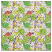 Tissu Perroquets tropicaux (Échantillon)