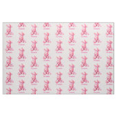 Tissu personalizable de singe rose de chaussette (Fat Quarter)