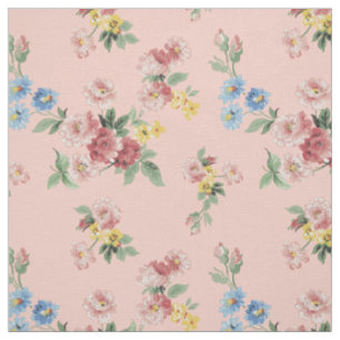 Tissu Personnalisable floral en pastel Girly - arrière