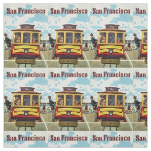 Tissu personnalisable vintage de San Francisco