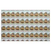 Tissu personnalisable vintage de San Francisco (Fat Quarter)