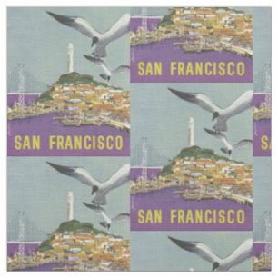 Tissu personnalisable vintage de San Francisco