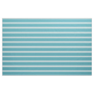 Tissu personnalisé à rayures turquoise