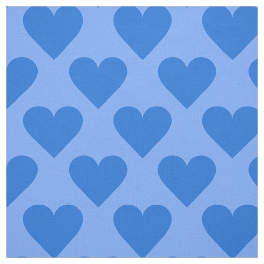 Tissu personnalisé Blue Hearts (Échantillon)