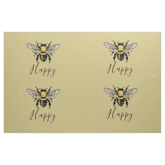 Tissu personnalisé d'impression d'abeille (Yard)