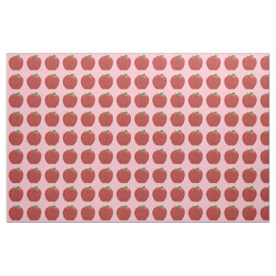 Tissu personnalisé Feuille vert pomme rouge peint