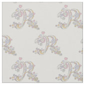 Tissu personnalisé monogrammed R (Détail)