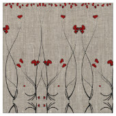 Tissu Pétales rouges (Fermer)