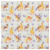 Tissu Petit canard jaune (Échantillon)