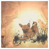 Tissu Petit chiwawa mignon (Détail)