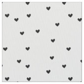 Tissu Petit Coeur noir (fermé)