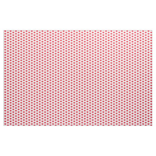 Tissu Petit Coeur rouge (Yard)