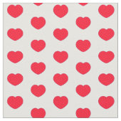 Tissu Petit Coeur rouge (Fermer)