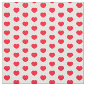 Tissu Petit Coeur rouge (Échantillon)