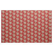 Tissu Petit corail en rouge (Yard)