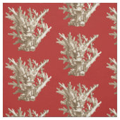 Tissu Petit corail en rouge (Échantillon)