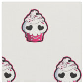Tissu Petit gâteau rose de crâne (Fermer)