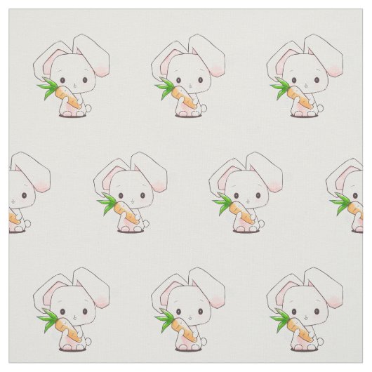 Tissu Petit Lapin Doux (Échantillon)