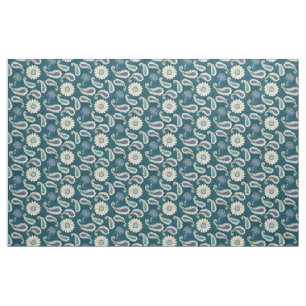Tissu Petit Marocain Paisley BOHO moderne floral de