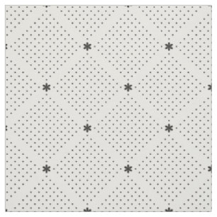 Tissu Petit motif de points blanc noir élégant