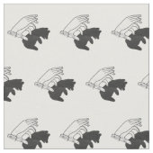 Tissu Petit ours Ours Silhouette Main (Fermer)