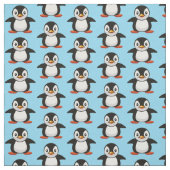 Tissu petit pingouin de dessin animé (Échantillon)