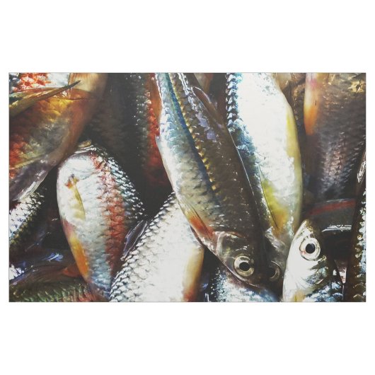 Tissu Petit poisson blanc (Fat Quarter)