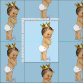 Tissu Petit prince de brune vintage (Carreau)