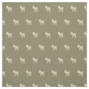 Tissu Petite chèvre drôle mignonne