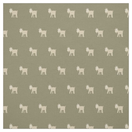 Tissu Petite chèvre drôle mignonne (Échantillon)