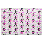 TISSU PETITE CONCEPTION DE SOFTBALL PINK STAR (Fat Quarter)