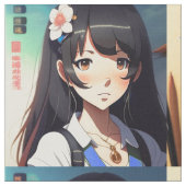 Tissu Petite fille Anime (Fermer)
