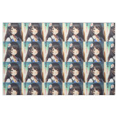 Tissu Petite fille Anime (Fat Quarter)