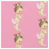 Tissu Petite princesse de brune vintage (Fermer)