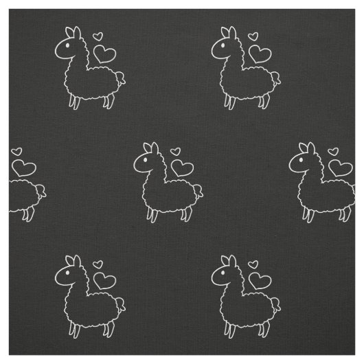 Tissu Petite silhouette de lama (Échantillon)