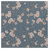 Tissu Petites fleurs bleu clair motif (fermé)