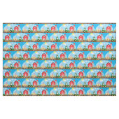 Tissu Petits animaux de ferme Tracteur (Fat Quarter)