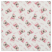 Tissu Petits Carlins de Noël (Échantillon)