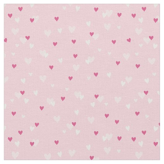 Tissu Petits Coeurs roses Aimer Saint-Valentin (Fermer)