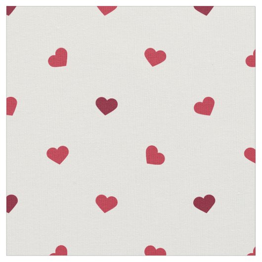 Tissu Petits Coeurs rouges (Fermer)