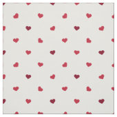 Tissu Petits Coeurs rouges (Échantillon)