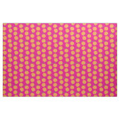 Tissu Petits Cuties Mandarines Fruit Citron Rose (Yard)