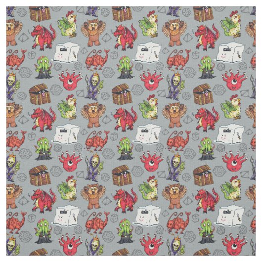 Tissu Petits monstres (Échantillon)