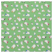 Tissu Petits moutons, moutons mignons couleurs différent (Échantillon)