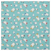 Tissu Petits moutons, moutons mignons couleurs différent (Échantillon)