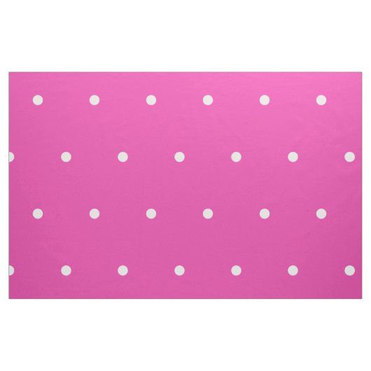 Tissu Petits Pois blancs sur Diva Pink (Fat Quarter)