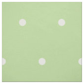 Tissu Petits Pois blancs sur Mint Green (Échantillon)