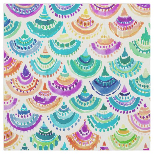 Tissu Pétoncle de sirène couleur MERMACITA (Échantillon)