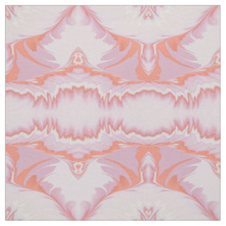 Tissu Pewal rose Whimsical Motif complexe multicolore