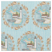 Tissu Phare de coquilles du Michigan (Fermer)
